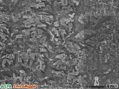 Connoquenessing township, Pennsylvania satellite photo by USGS