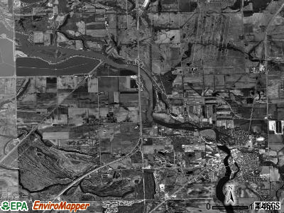 Wilmington township, Illinois satellite photo by USGS