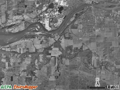 South Ottawa township, Illinois satellite photo by USGS