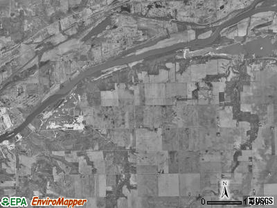 Norman township, Illinois satellite photo by USGS