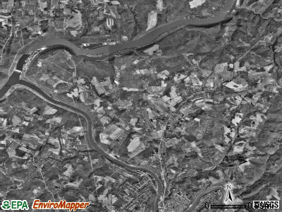 Gilpin township, Pennsylvania satellite photo by USGS