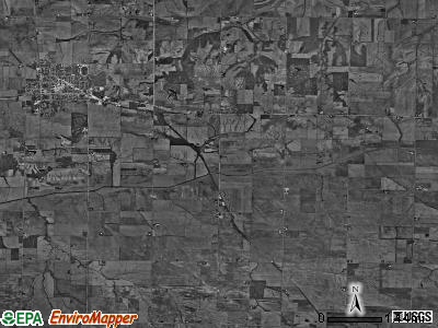 Cambridge township, Illinois satellite photo by USGS