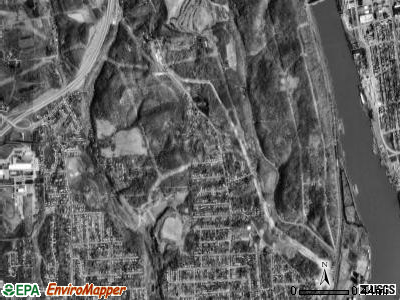 Springdale township, Pennsylvania satellite photo by USGS