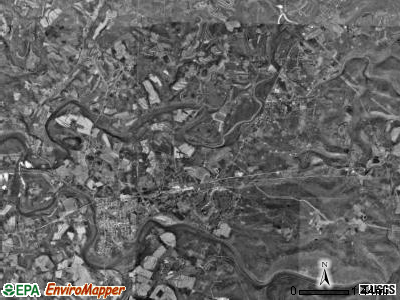 Burrell township, Pennsylvania satellite photo by USGS