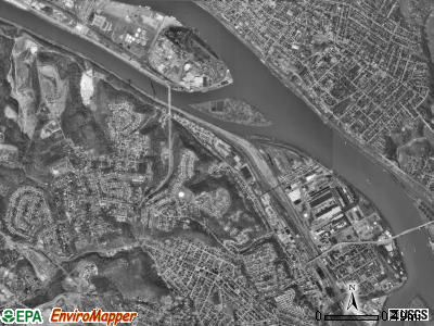 Stowe township, Pennsylvania satellite photo by USGS