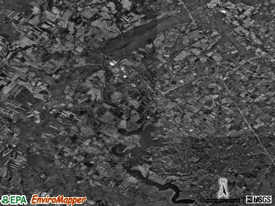 Upper Hanover township, Pennsylvania satellite photo by USGS