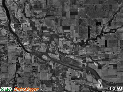 Wesley township, Illinois satellite photo by USGS