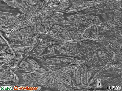 Scott township, Pennsylvania satellite photo by USGS