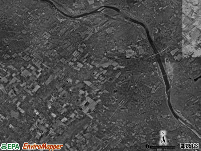 Solebury township, Pennsylvania satellite photo by USGS