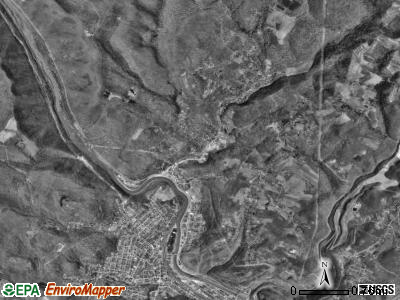 West Taylor township, Pennsylvania satellite photo by USGS