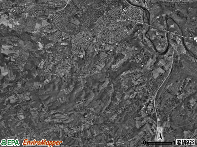 Cumru township, Pennsylvania satellite photo by USGS