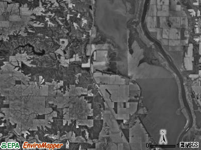 Senachwine township, Illinois satellite photo by USGS