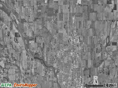 Bourbonnais township, Illinois satellite photo by USGS