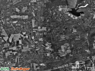 East Brandywine township, Pennsylvania satellite photo by USGS