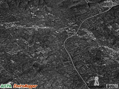 Radnor township, Pennsylvania satellite photo by USGS
