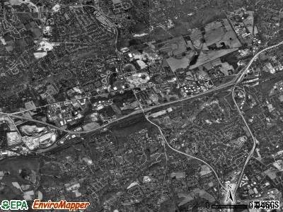 West Whiteland township, Pennsylvania satellite photo by USGS