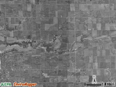 Otter Creek township, Illinois satellite photo by USGS