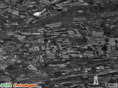 West Sadsbury township, Pennsylvania satellite photo by USGS