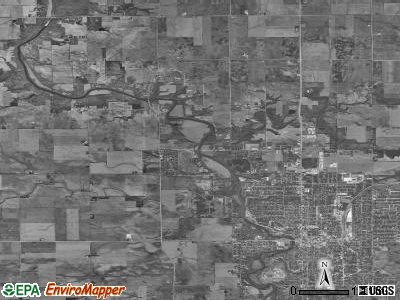 Bruce township, Illinois satellite photo by USGS
