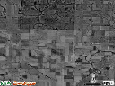 Ontario township, Illinois satellite photo by USGS