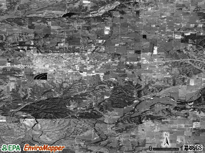 Hico township, Arkansas satellite photo by USGS