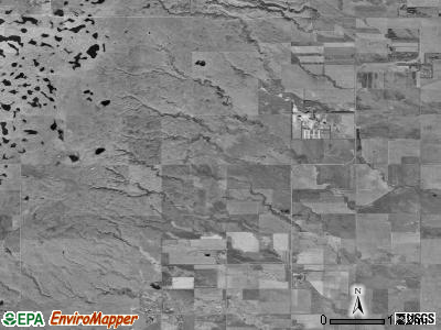 Weber township, South Dakota satellite photo by USGS