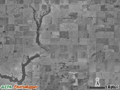 Palmyra township, South Dakota satellite photo by USGS