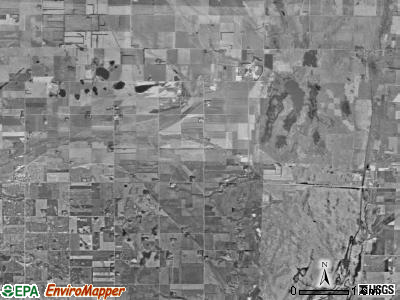White Rock township, South Dakota satellite photo by USGS