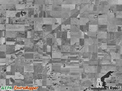 White township, South Dakota satellite photo by USGS