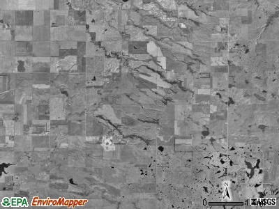 Victor township, South Dakota satellite photo by USGS