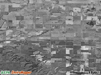Veblen township, South Dakota satellite photo by USGS