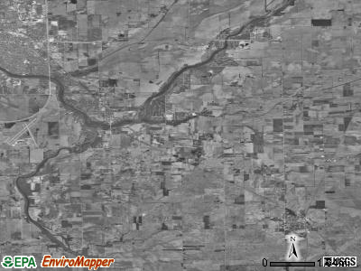 Aroma township, Illinois satellite photo by USGS