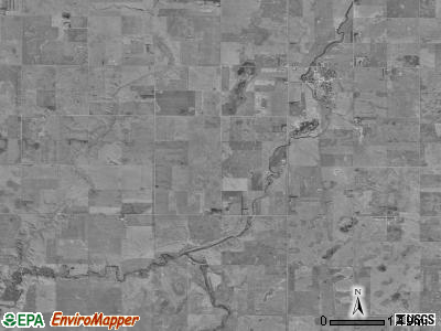 Frederick township, South Dakota satellite photo by USGS