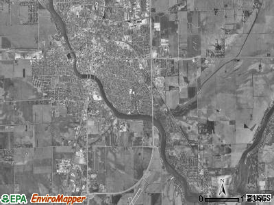 Kankakee township, Illinois satellite photo by USGS