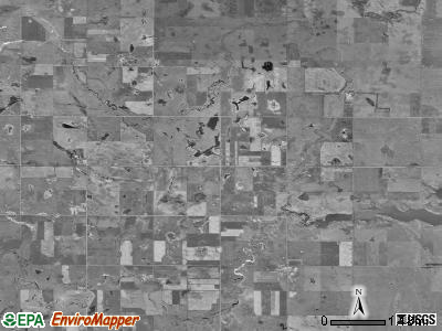 Franklyn township, South Dakota satellite photo by USGS