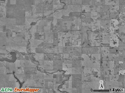 Oneota township, South Dakota satellite photo by USGS