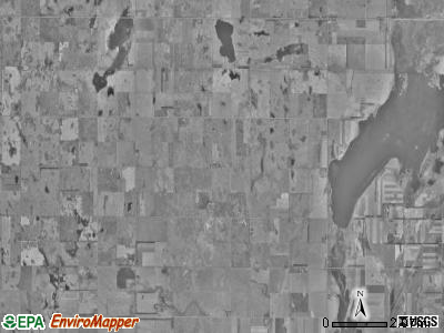 Brainard township, South Dakota satellite photo by USGS