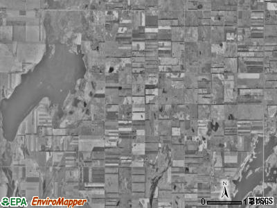 Shelby township, South Dakota satellite photo by USGS