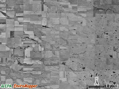 Waverly township, South Dakota satellite photo by USGS