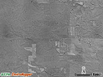 Rockford township, South Dakota satellite photo by USGS