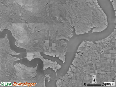 Mission township, South Dakota satellite photo by USGS