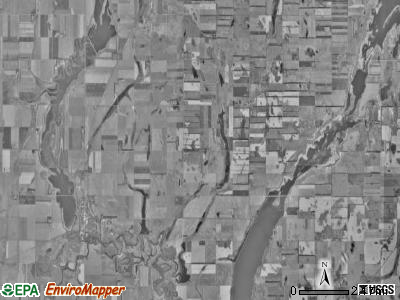 Columbia township, South Dakota satellite photo by USGS