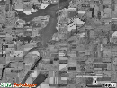 Newport township, South Dakota satellite photo by USGS