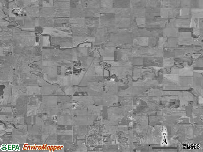 Ordway township, South Dakota satellite photo by USGS