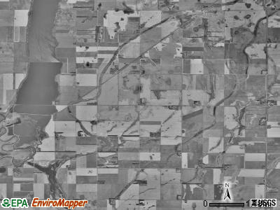 Putney township, South Dakota satellite photo by USGS