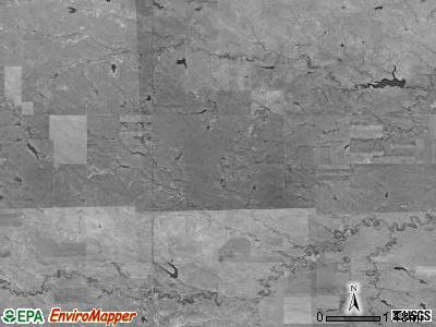 Pleasant Ridge township, South Dakota satellite photo by USGS