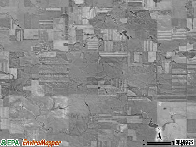 Meadow township, South Dakota satellite photo by USGS