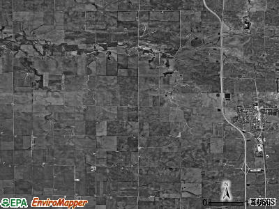 Evans township, Illinois satellite photo by USGS