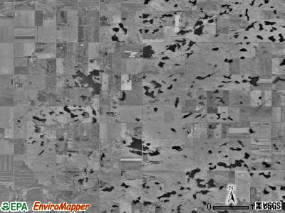 Odessa township, South Dakota satellite photo by USGS