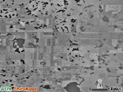 Cloyd Valley township, South Dakota satellite photo by USGS